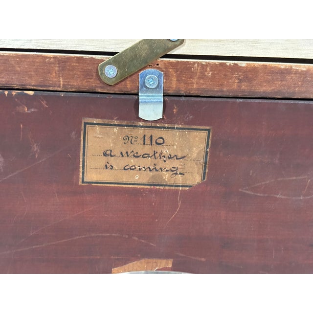 "A Weather Is Coming" Oil on Panel by Herman Solbrig (1853-1942) For Sale In Washington DC - Image 6 of 8