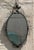 Vintage Regency Wrought Iron Oval Mirror For Sale - Image 4 of 6