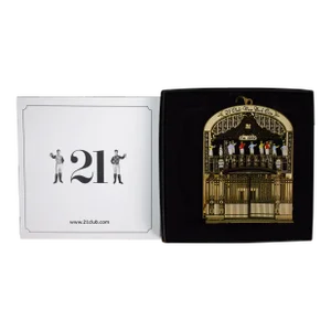 Vintage The "21" Club Jockey Christmas Iron Gate Ornament