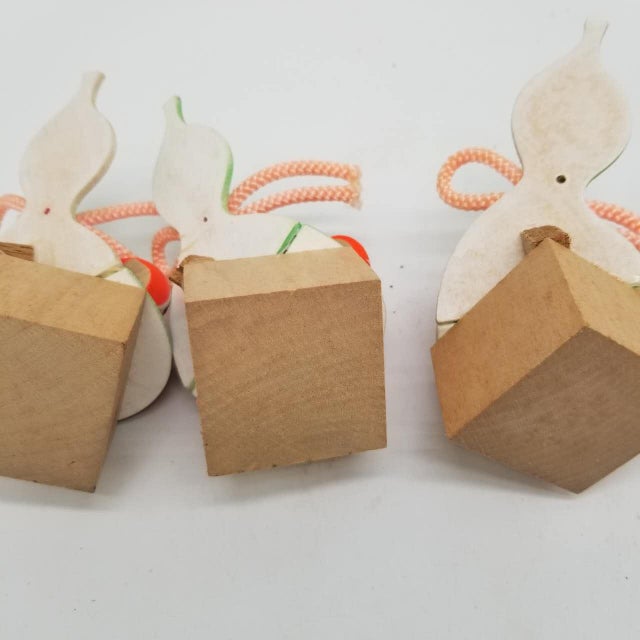 Vintage Japanese Traditional Folk Art Ornament – Daruma Doll, a Lucky Charm, Symbolizing Good fortune.Set of 5 For Sale - Image 10 of 10