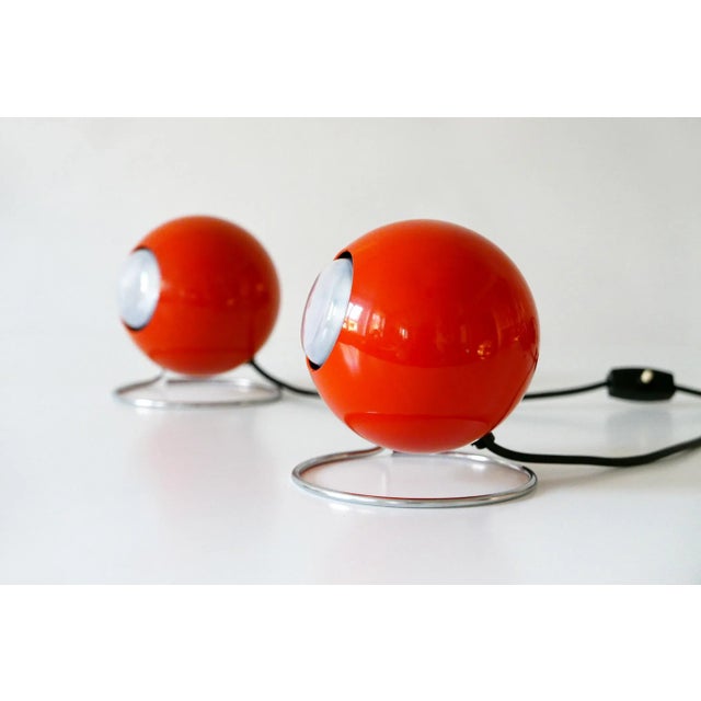 Mid-Century German Metal Model Eye Table Lamps from Erco, 1960s, Set of 2 For Sale - Image 14 of 18