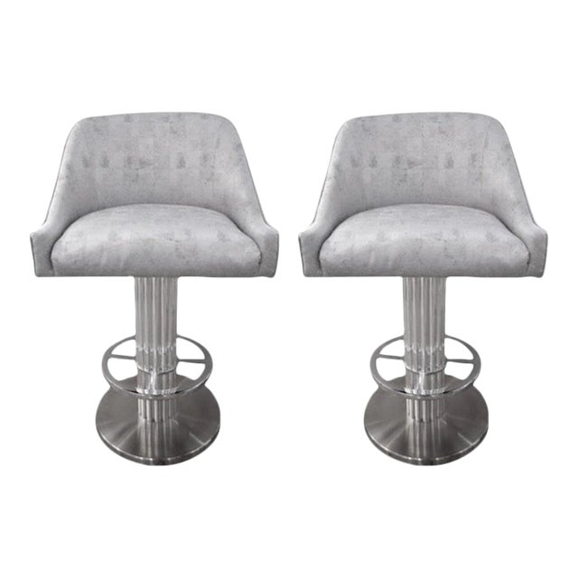 Bar Stools Memory Swivel Design for Leisure - A Pair For Sale