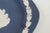 Wedgwood Dark Blue Jasperware Small Trinket Tray Pin Dish Made in England 5001b For Sale - Image 9 of 11