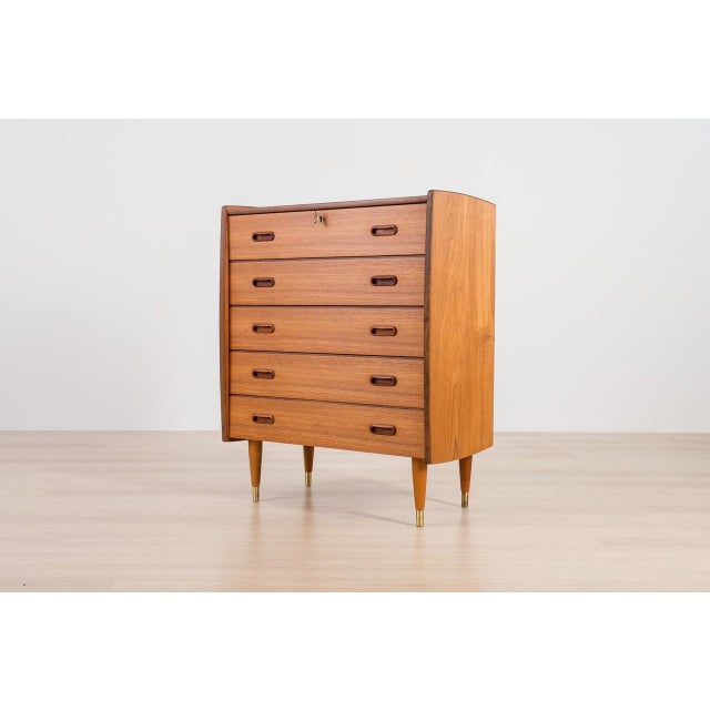 Scandinavian Teak Chest of Drawers, 1960s For Sale - Image 4 of 16