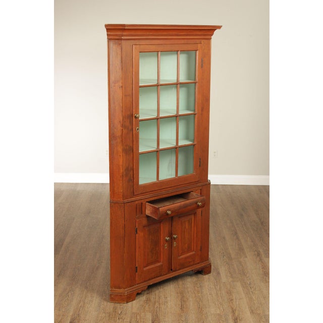 Antique Softwood Corner Cupboard For Sale In Philadelphia - Image 6 of 18