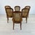 Brown Louis XVI Style Dining Chairs - Set of 6 For Sale - Image 8 of 9