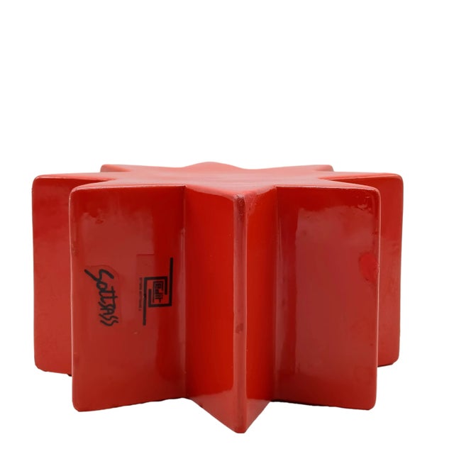 Ettore Sottsass Italian HSING Ceramic Vase by Ettore Sottsass for Alessio Sarri, 1980s For Sale - Image 4 of 9