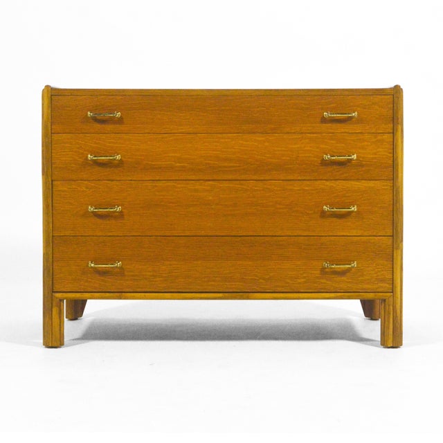 Mid-Century Modern John McGuire Rattan and Oak Chest For Sale - Image 3 of 8