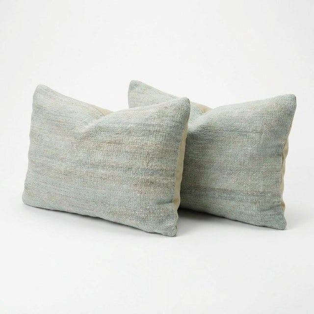 This beautiful 14'' x 20'' Turkish Kilim pillow cover set was made from authentic handwoven flatweave kilim. The...
