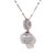 Contemporary Oval Sapphire, Diamond and South Sea Pearl Platinum Pendant Necklace - Fei Liu For Sale - Image 3 of 8