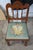 1910s Antique Early 20th Century Michigan Chair Company Walnut Side Chair Embroidered Seat For Sale - Image 5 of 12
