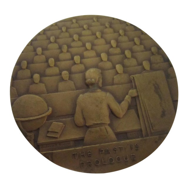 Modernist Bronze Medal For Sale