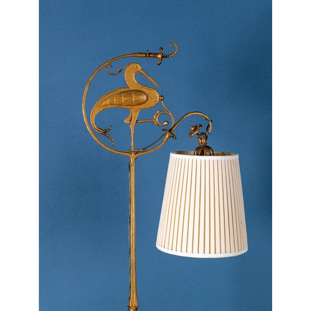 Art Deco Wrought Iron Floor Lamp by Carlo Rizzarda, Italy, 1930s For Sale - Image 3 of 6