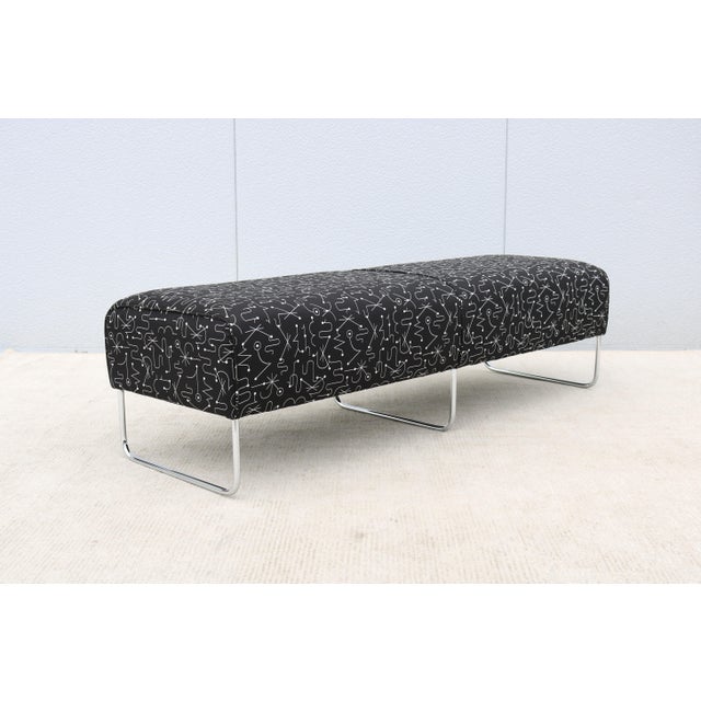 Modernist Jeffrey Bernett for Bernhardt Design Balance Three-Seat Bench For Sale In New York - Image 6 of 12