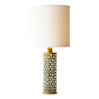 Brass Glass Table Lamps by R. Houben, 1970, Set of 2 For Sale