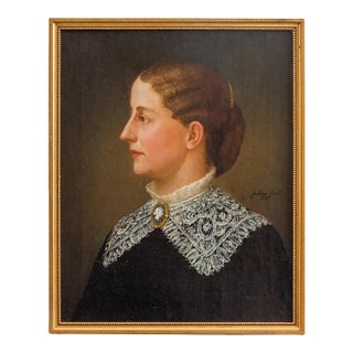 Julian Scott American, (1846-1901) a Portrait of Isabella Penn Smith Fleming C. 1883 For Sale