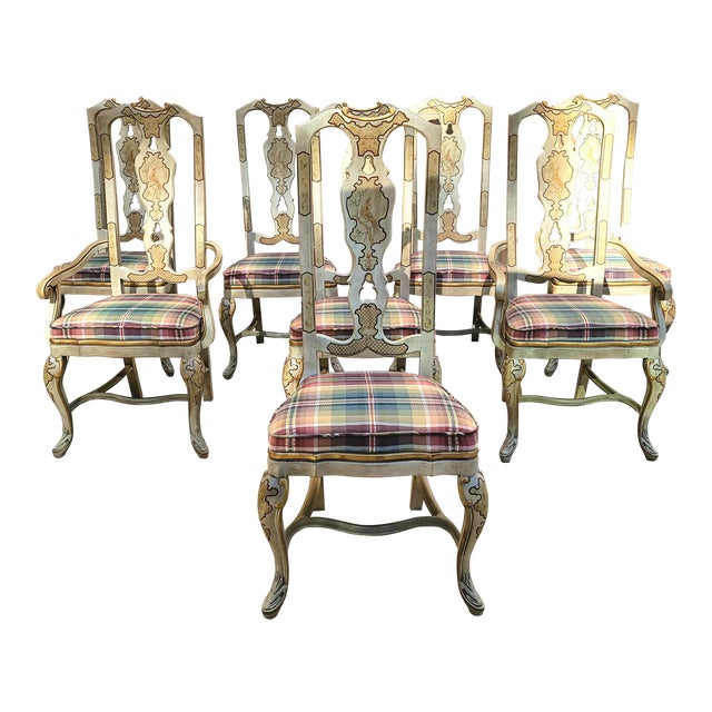 Vintage Drexel Heritage "Sketchbook" Collection Dining Chairs Set of