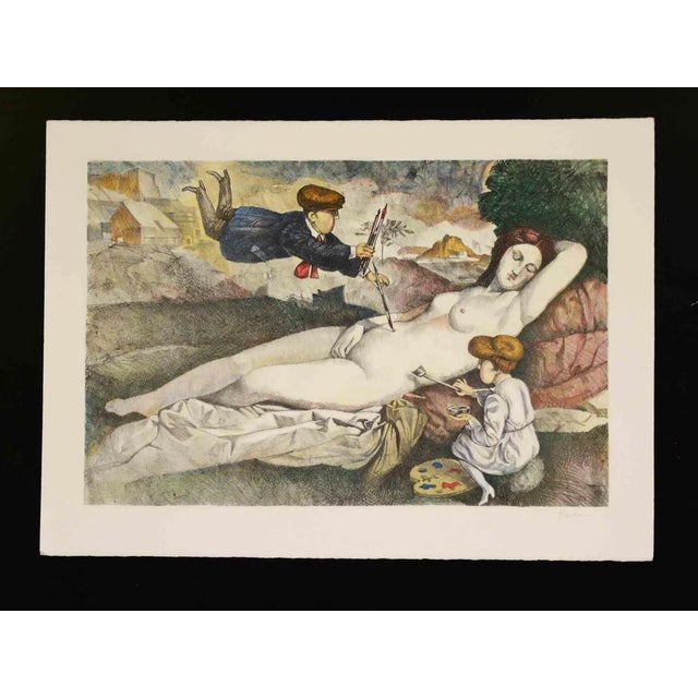 Ermanno Iaia, Untitled, Lithograph, 1990 For Sale