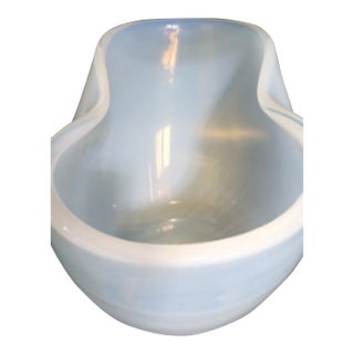 Beautiful Antique Opaline Opalescent Glass Vase For Sale