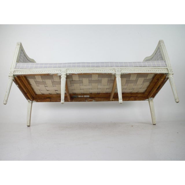 Gray Antique Swedish Bench, 1850 For Sale - Image 8 of 11
