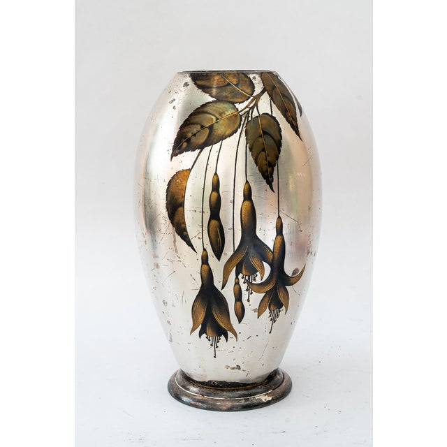 Large Art Deco Silvered Ikora Vase from WMF, Germany, 1930s For Sale - Image 3 of 15
