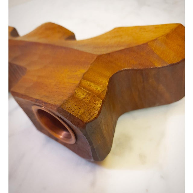 Reversible Anthroposophical Candleholder in Lemon Tree For Sale - Image 15 of 18