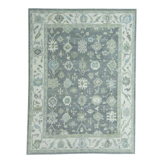 Turkish Oushak Rug 9'2" x 12'3" #19208 For Sale