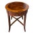 Bombay Company Mahogany Round Accent Table With Flip Out Drawers For Sale