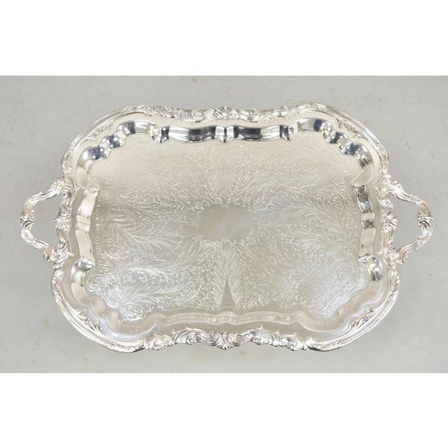 Victorian Vintage Fb Rogers Victorian Silver Plated Tea Set With Tilting Pot - 6 PCS For Sale - Image 3 of 12