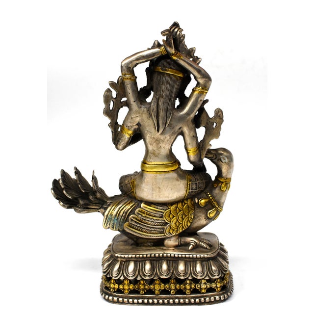 Antique Tibetan Tara With Recumbent Goose For Sale - Image 11 of 13