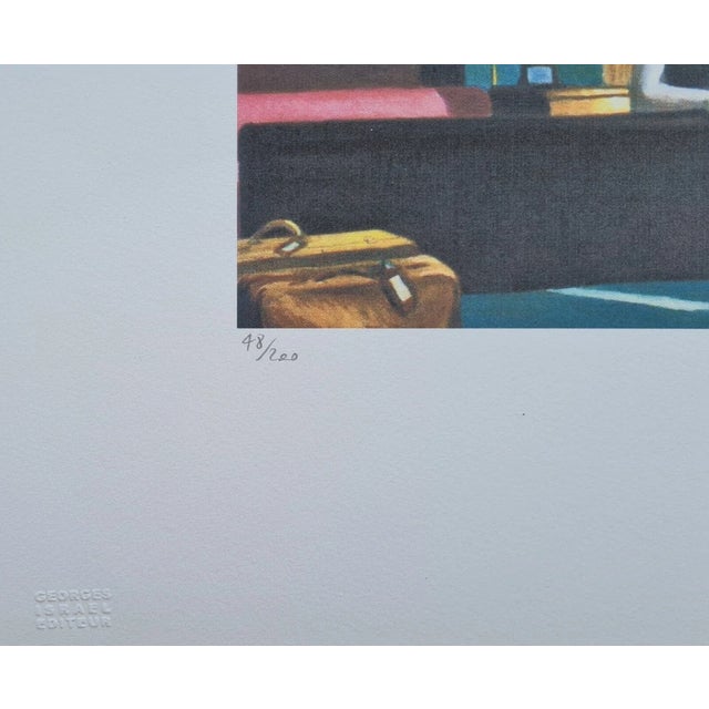 Edward Hopper (after) "Western Motel" lithography print, signed bottom right, numbered with pencil bottom left, limited...