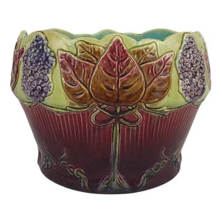 Art Nouveau Slip Planter, 1890s For Sale