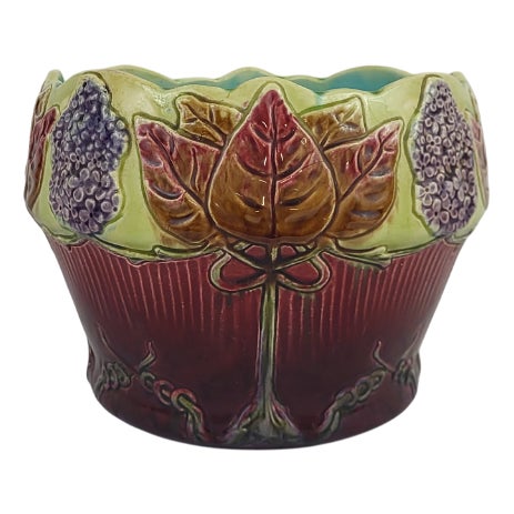 Art Nouveau Slip Planter, 1890s For Sale