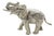 Large Vintage Italian Handmade Genuine Silver Elephant Figurine, 1940s For Sale
