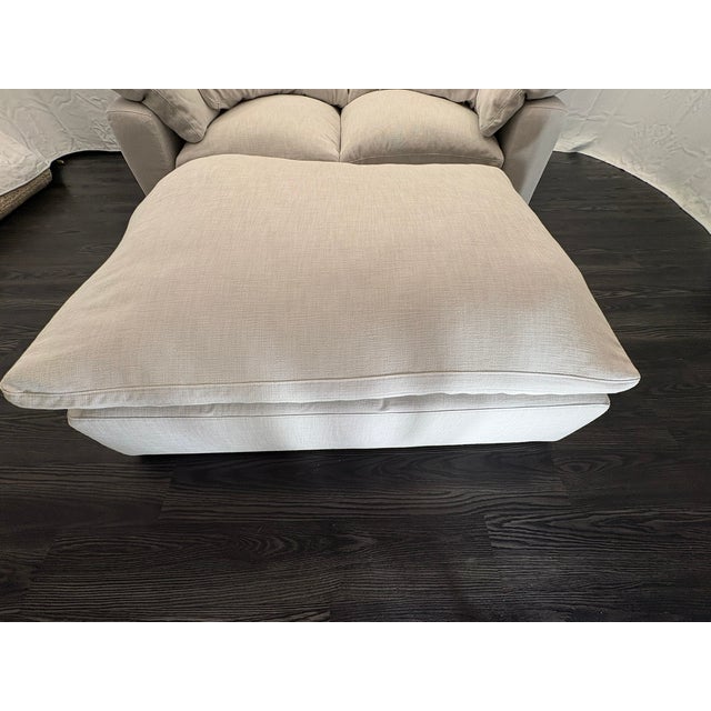 Rh Cloud Modular Sectional 3-Piece Configuration | Dove | Perennials® Performance Textured Linen Weave For Sale - Image 13 of 18