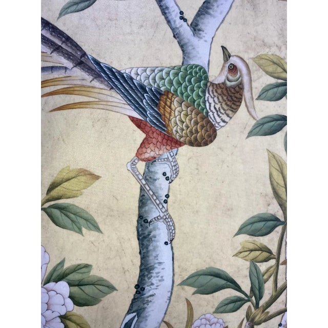 Not Yet Made - Made To Order 30"*60"/ Panel, Pearl Silk, a Set of 18th Century Style Chinoiserie Handmade Wall Panels, Vintage , Chinoiserie, Interior Wall Decor Pearl Silk For Sale - Image 5 of 15