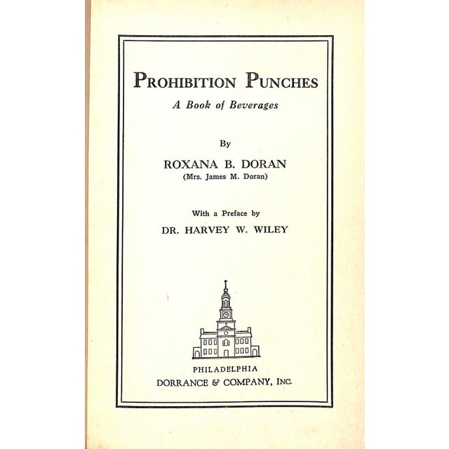 "Prohibition Punches: A Book of Beverages" 1930 Doran, Roxana B. For Sale - Image 4 of 8