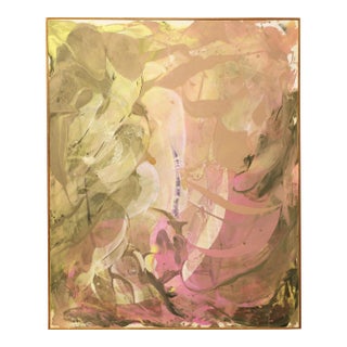 John Link (D. 2021) "Gator Gait" Acrylic on Canvas, DTD 1986 For Sale