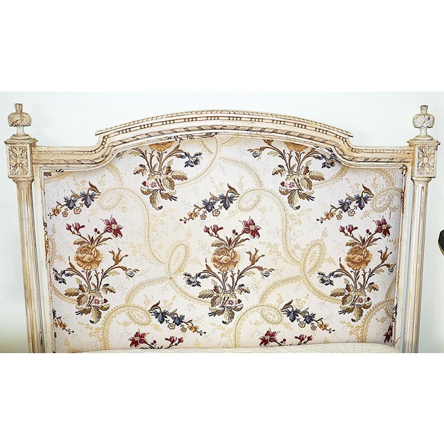 19th Century French Louis XVI Style Painted Twin Headboards a Pair