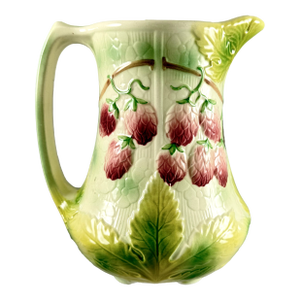 1960s St. Clement French Barbotine Raspberry Pitcher
