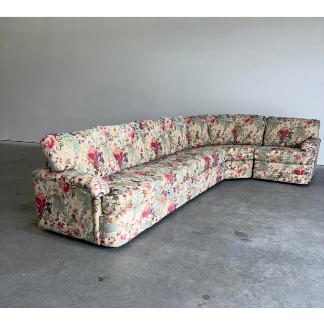 Contemporary Carlton Modular Floral Sectional For Sale - Image 14 of 17