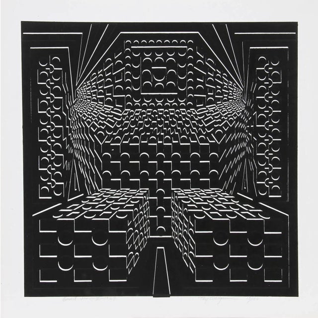 Artist: Roy Ahlgren, American (1927 - 2011). Title: Desert Icon VI. Year: 1969. Medium: Silkscreen, signed, titled and...