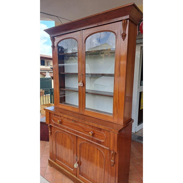 English Bookcase in Mahogany For Sale - Image 3 of 7