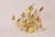 Tin chandelier floral decoration painted metal pendant light in good condition you will need small E14 screw-in bulbs...