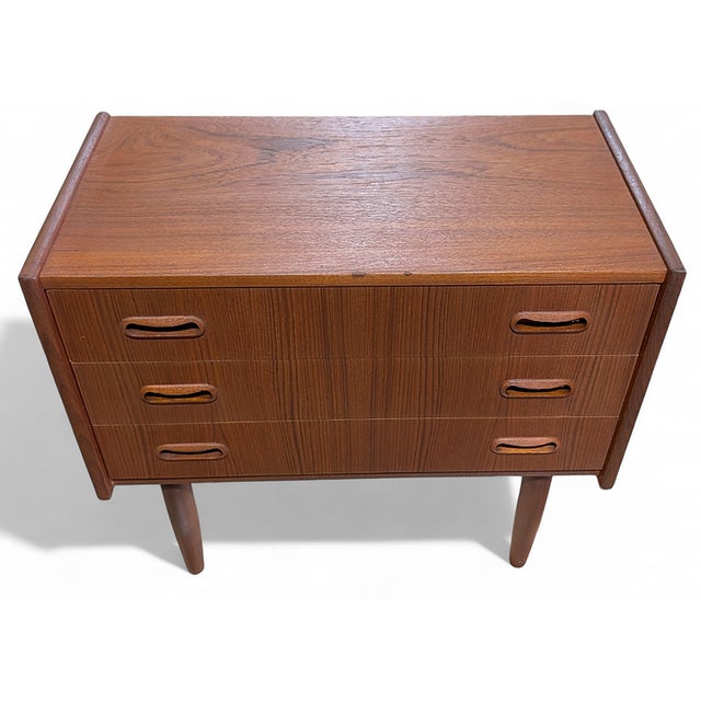 Mid-Century Modern 1950s Teak Nightstand For Sale - Image 3 of 4