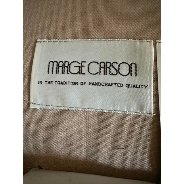 1980s Vintage Postmodern Marge Carson Silk Roll-Arm Sofa For Sale - Image 11 of 12