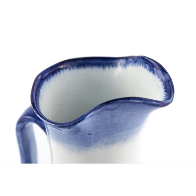 Antique Blue and White Norfolk Windmill Jug, 1890 For Sale - Image 3 of 7