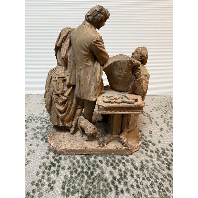 Design Plus Gallery present Coming to the Parson Sculpture by John Rogers. It portrays a shy young couple approaching a...