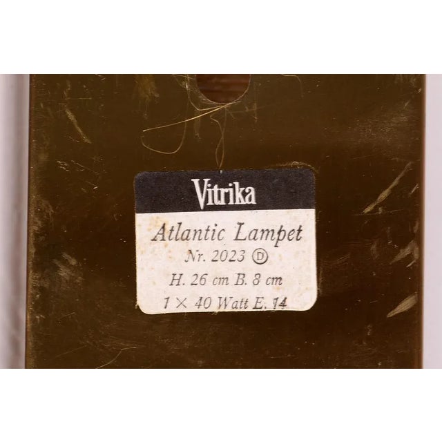 Danish Atlantic Double Wall Lamp from Vitrika, 1970s, Set of 2 For Sale - Image 10 of 14