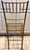 Vintage Gilt Iron Faux Bamboo Chair Made in Spain For Sale - Image 9 of 12